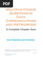 A Complete Chapter Quiz: Error Detection and Correction