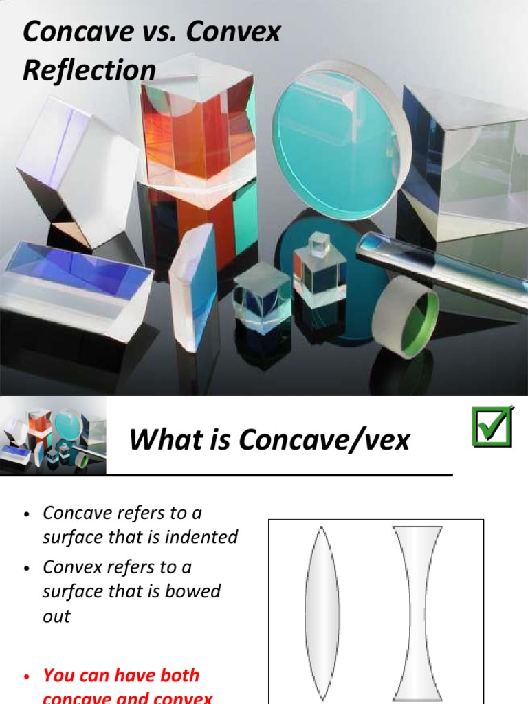 Lesson 08 Concave Vs Convex Reflection PDF Lens (Optics) Glass