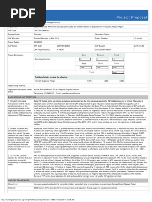 sample project proposal