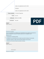 Resultados de un examen sobre método científico