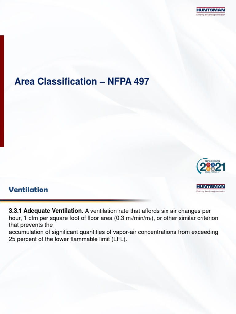 Area Classification NFPA 497 and 499 PDF Dust Chemistry