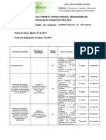 SEMANA 2 -Evidencia - Formato Estructurar El Cronograma Del Programa de Formación Titulada