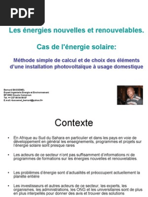 Expose Methode Simple De Dimensionnement Des Elements D - 