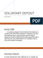Voluntary Deposit Section 1