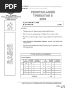 Pecutan Akhir Pt3 Sains 2019