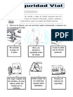 Ficha de Seguridad Vial para Primero de Primaria