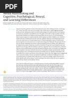 Media Multitasking and Cognitive, Psychological, Neural, and Learning Differences