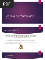 Licencia de Maternidad