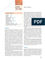 Developmental Dysplasia of The Hip: Chapter Contents