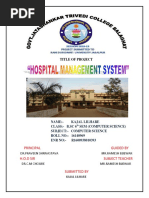 Hospital Management System A Project Rep