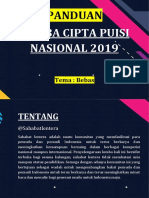 Lomba Cipta Puisi Nasional 2019 Terbaru