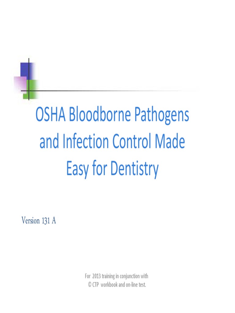 13 Osha Infection Control PDF Infection Control Tuberculosis