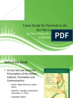 Cases Study For Formula in Jin Gui Yao Lue