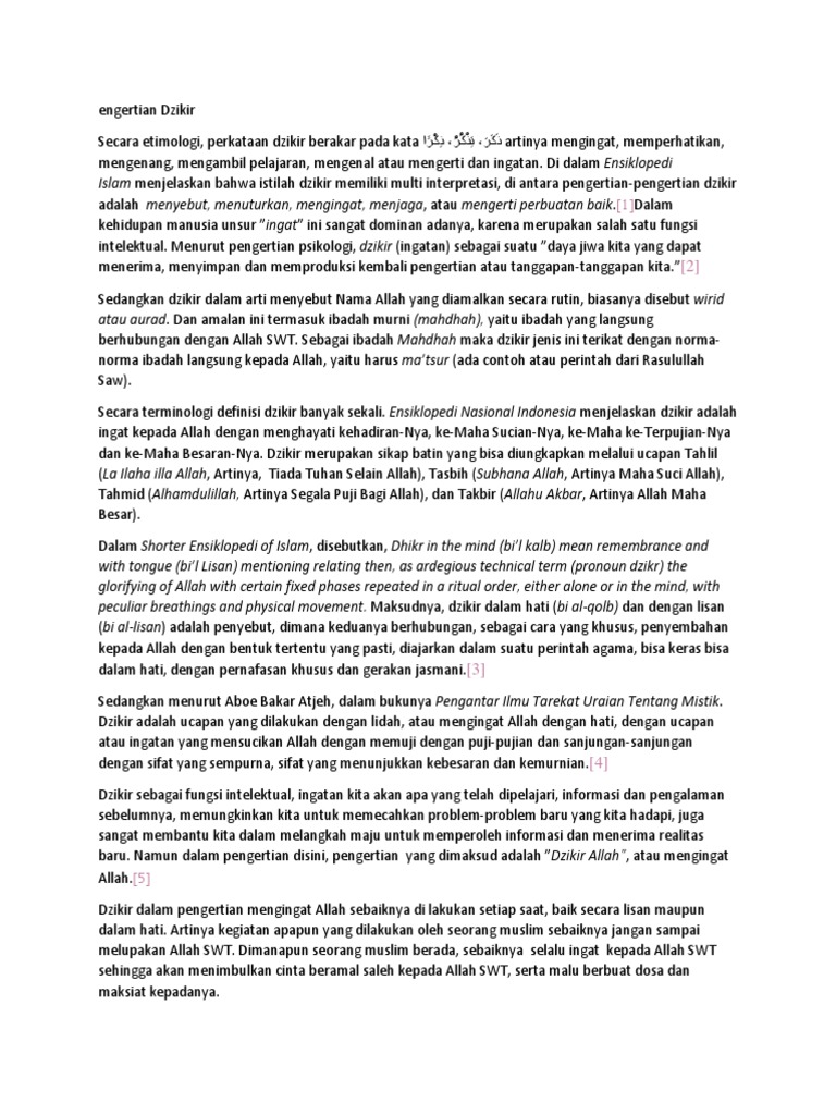 Pengertian Zikir