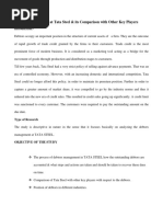 Debtors Management at Tata Steel & Its Comparison With Other Key Players