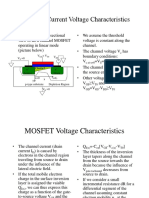 MOSFET Current Voltage Characteristics: V V V V 0