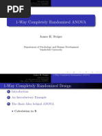 1-Way Completely Randomized ANOVA: James H. Steiger