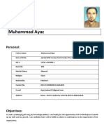 Muhammad Ayaz: Personal