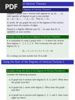 Theorem (Sum of Degrees of Vertices Theorem)