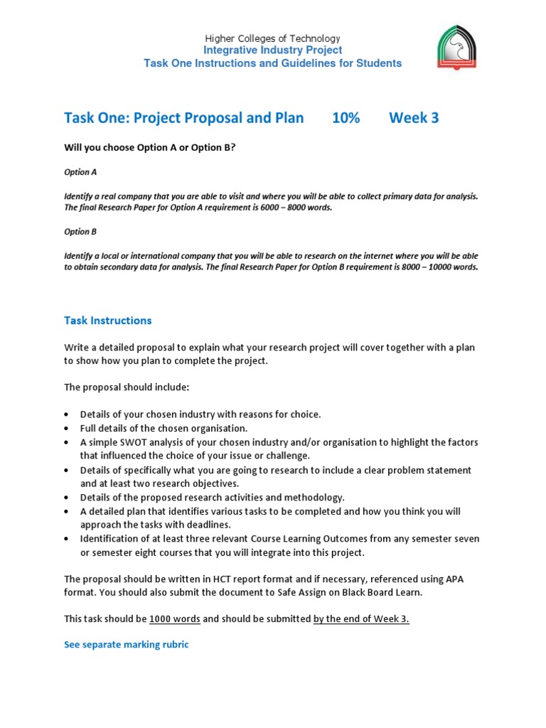 Task 1 Instructions and Guidelines1 | PDF | Swot Analysis | Business