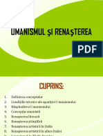 Umanismul Si Renasterea