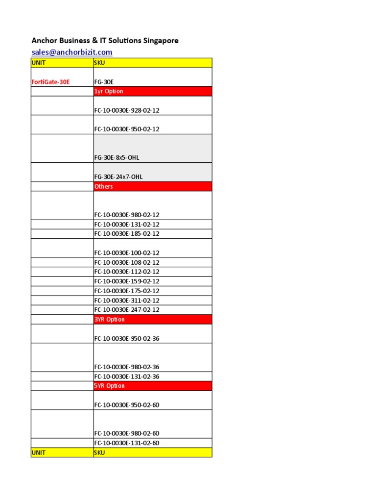 Price List 2019 Singapore Computer Security Exploits