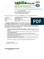 Surat Pernyataan Pt. Shabilla Eraldo Utama Untuk Jamaah Terkait Keberangkatan Umroh