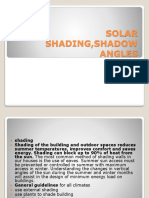 SOLAR SHADING, SHADOW ANGLES (Unit 2)