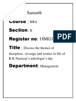 Name: Samarth Course: Section: Register No: 19MG1K1091 Title