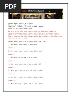Interview Form