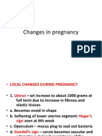 Changes in Pregnancy