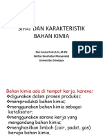 Karakteristik Bahan Kimia