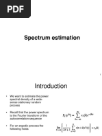 Spectrum Estimation