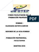 Curso Facilitador de La Formación Profesional