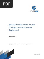 CyberArk Security Fundamentals For Privileged Account Security