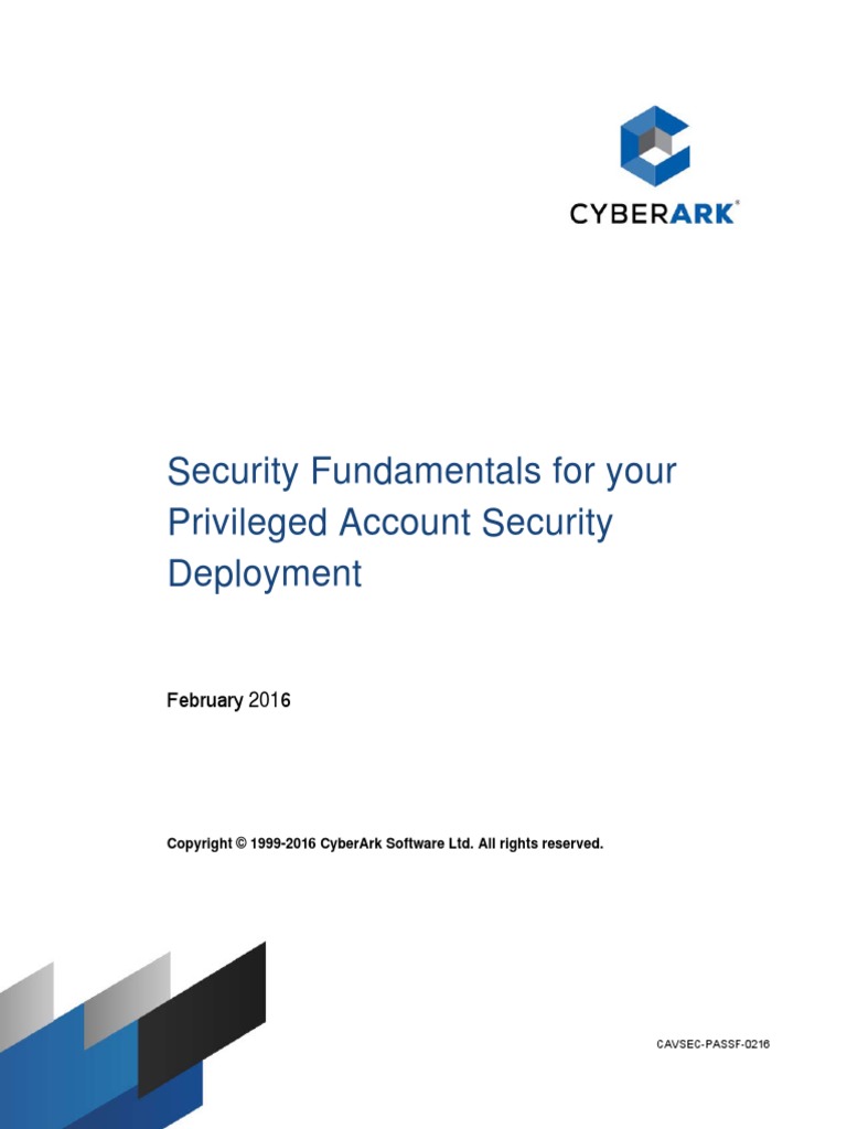 CyberArk Security Fundamentals For Privileged Account Security | PDF ...