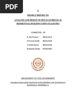 A Project Report On Analysis and Design of Multi Storey (G+6) Residential Building Using Staad Pro