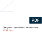 Object Oriented Programming in C 4th Edition Solution Manual