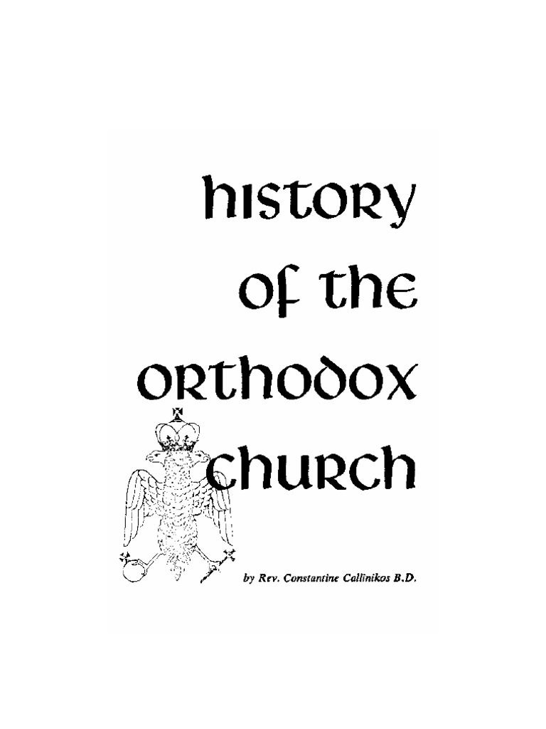 History of The Orthodox Church PDF