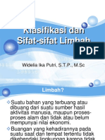 Klasifikasi Dan Sifat Sifat Limbah