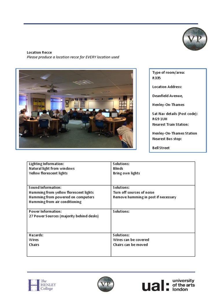 Location Recce | PDF