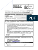 GS Form No. 34 - Photo and Video Coverage Notification Form PDF