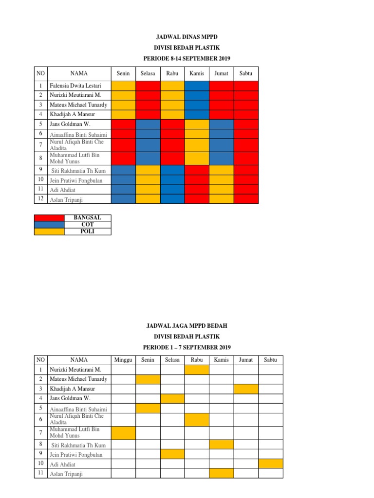 Jadwal Dinas Jaga Dan Pj Koas Pdf