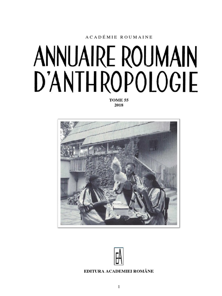 Annuaire Roumain D Anthropologie 18 Pdf Pdf Roumanie Paleoanthropologie