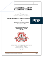 Online Medical Shop Management System: Bachelor of Science (Information Technology)