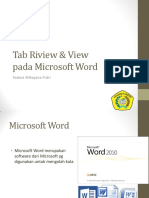 Tab Review Dan View Pada Microsoft Word