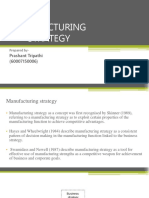 Manufacturing Strategy: Prashant Tripathi (60007150006)