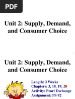 Unit 2: Supply, Demand, and Consumer Choice