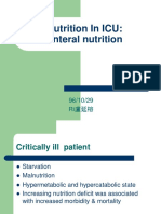 Nutrition in ICU: Enteral Nutrition