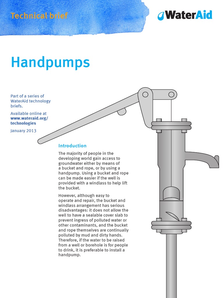 Types and Parts of Hand Pumps | PDF | Pump | Piston
